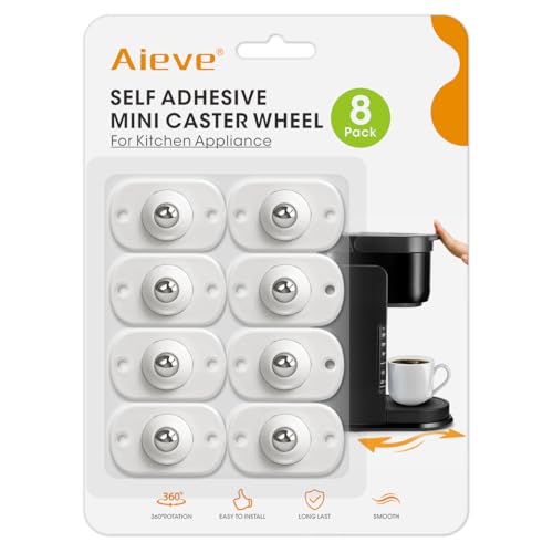 Aieve Appliance Rollers, 8 Pack Small Appliance Sliders for Easy Moving