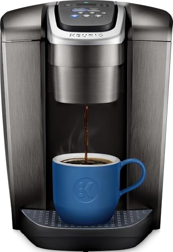 Keurig K-Elite Single Serve K-Cup Pod Coffee Maker, with Strength and Temperature Control, Iced Coffee Capability, 8 to 12oz Brew Size, Programmable, Brushed Slate