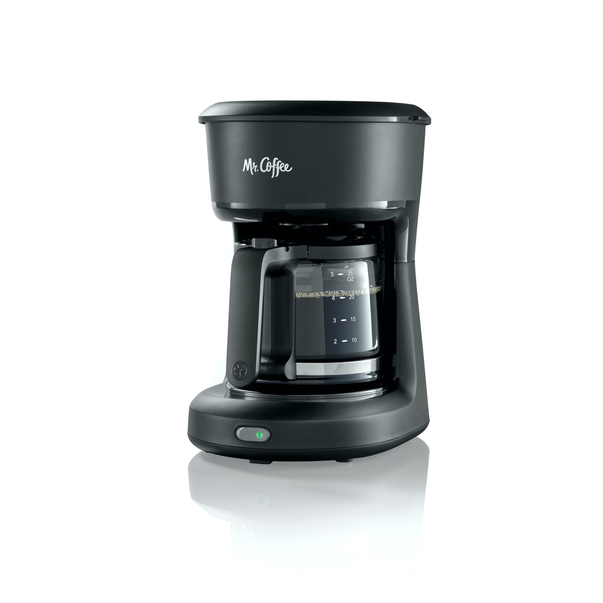Mr. Coffee 5-Cup Mini Brew Switch Coffee Maker, Black — Our hands-on testing setup for coffee maker buying guide
