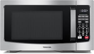 TOSHIBA EM131A5C-SS Countertop Microwave Ovens 1.2 Cu Ft with 12.4" Removable Turntab