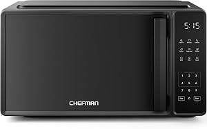 Chefman Countertop Microwave Oven 0.7 Cu. Ft., 700 Watts with 10 Power Levels, 6 Cooking P