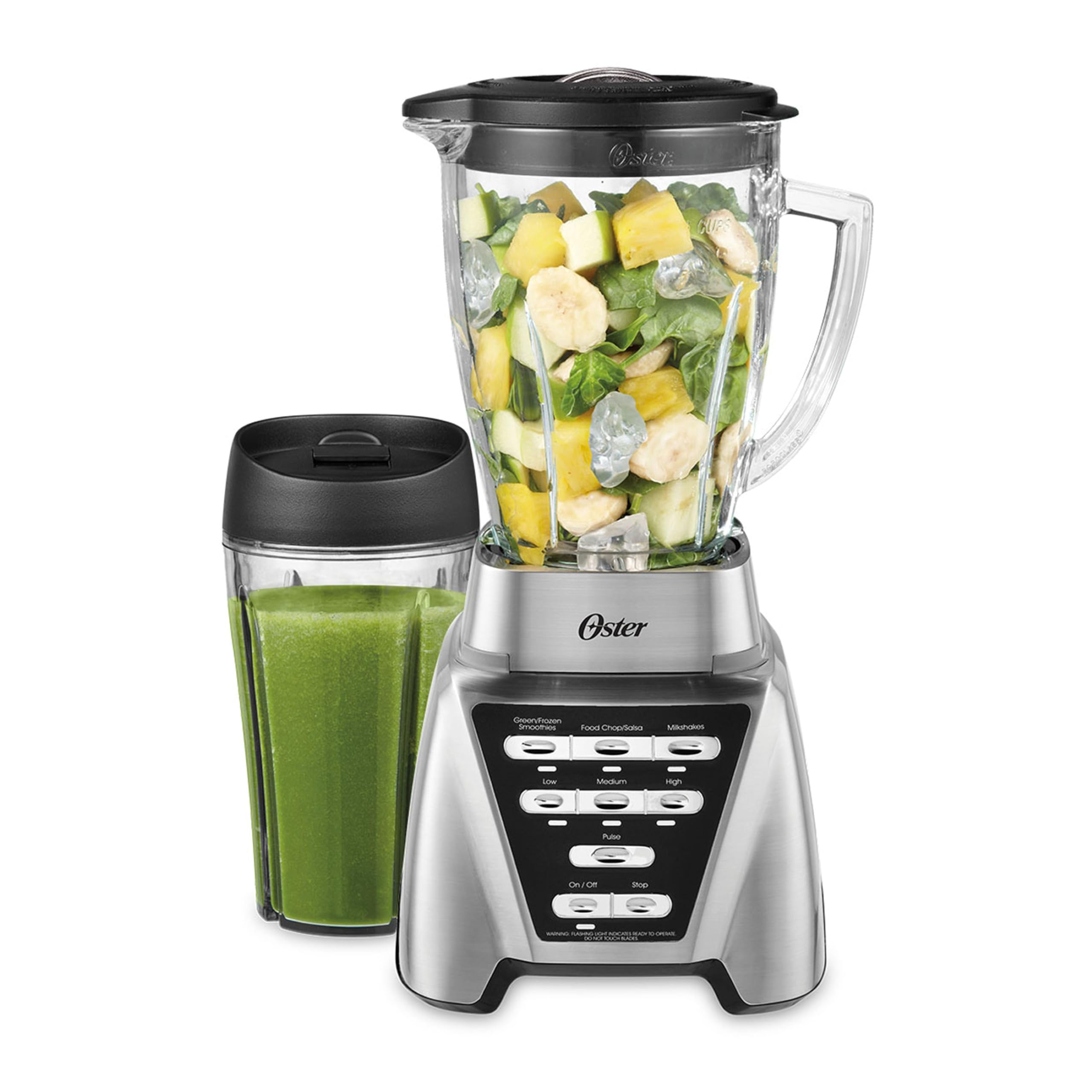 Oster Pro 1200 Smoothie Blender with Glass Jar & 24oz To-Go Cup, Count — Real-world performance testing in action