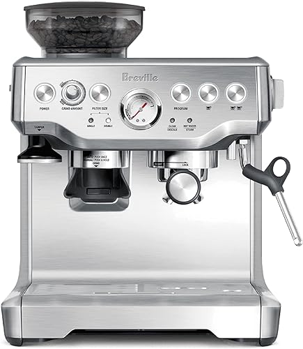 Breville Barista Express Espresso Machine BES870XL, Brushed Stainless — Manufacturer product photo — troubleshoot espresso machin