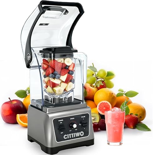 Cittiwo Commercial Blender Heavy Duty Restaurant with 64oz Jar, 2200W — How the options on this page compare