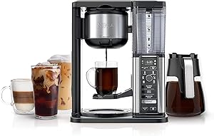 Ninja Specialty Coffee Maker | Includes 10-Cup Carafe, Fold-Away Frother, Permanent Filter