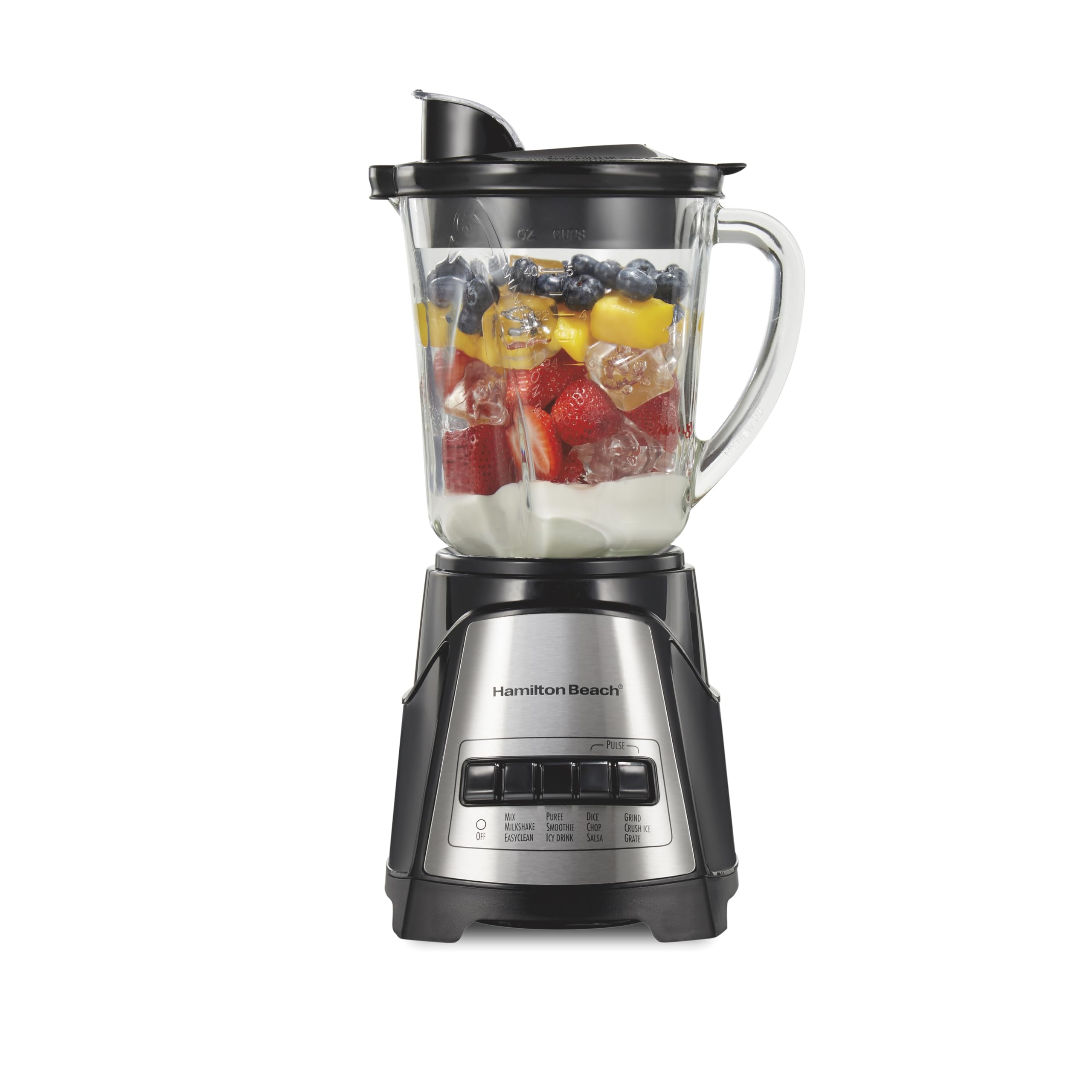 Hamilton Beach Power Elite Wave Action Blender For Smoothies, 40 Oz Gl — Our hands-on testing setup for best countertop blenders 2