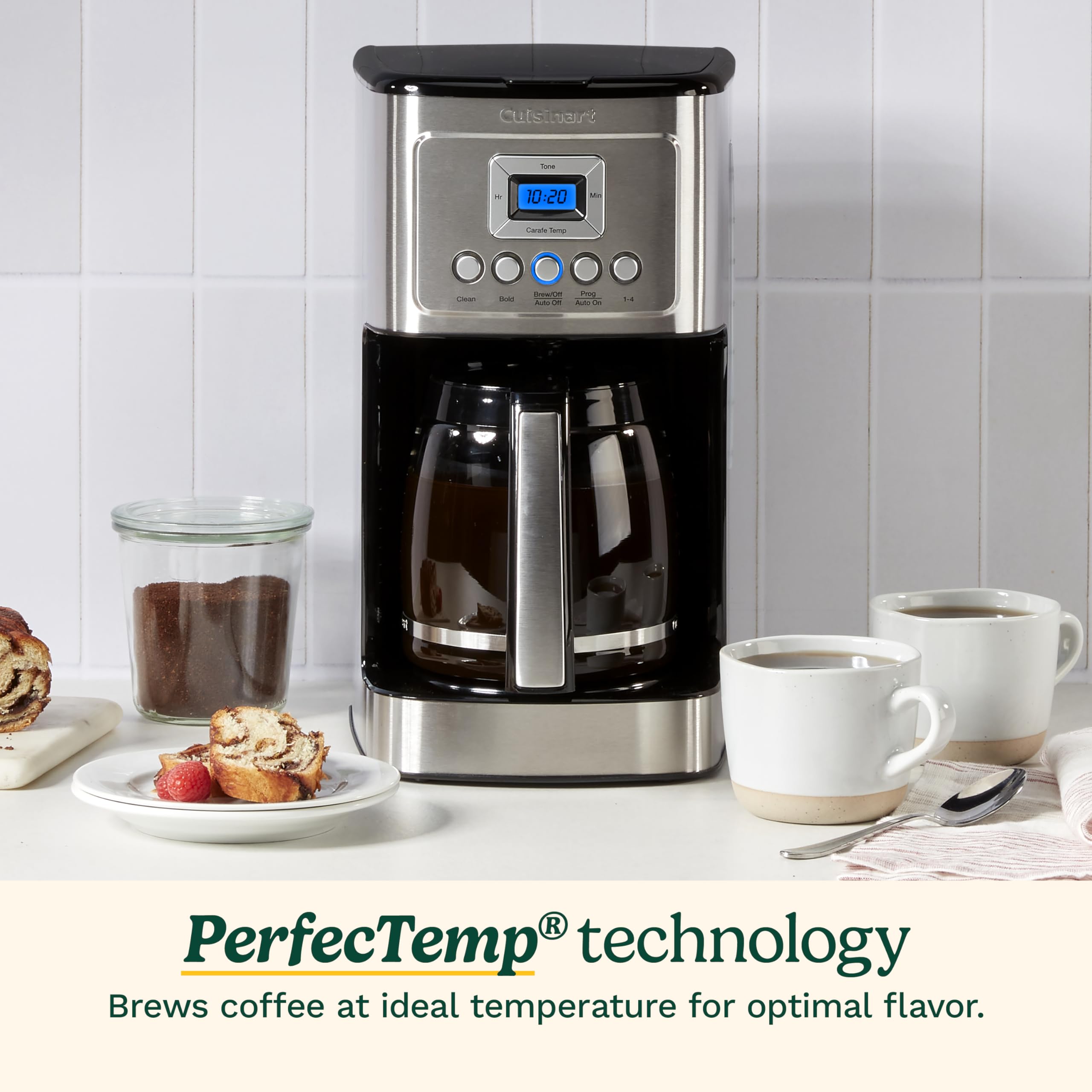 Cuisinart 14-Cup Coffee Maker, Programmable PerfecTemp Glass Carafe Co — Our hands-on testing setup for best coffee makers for sma