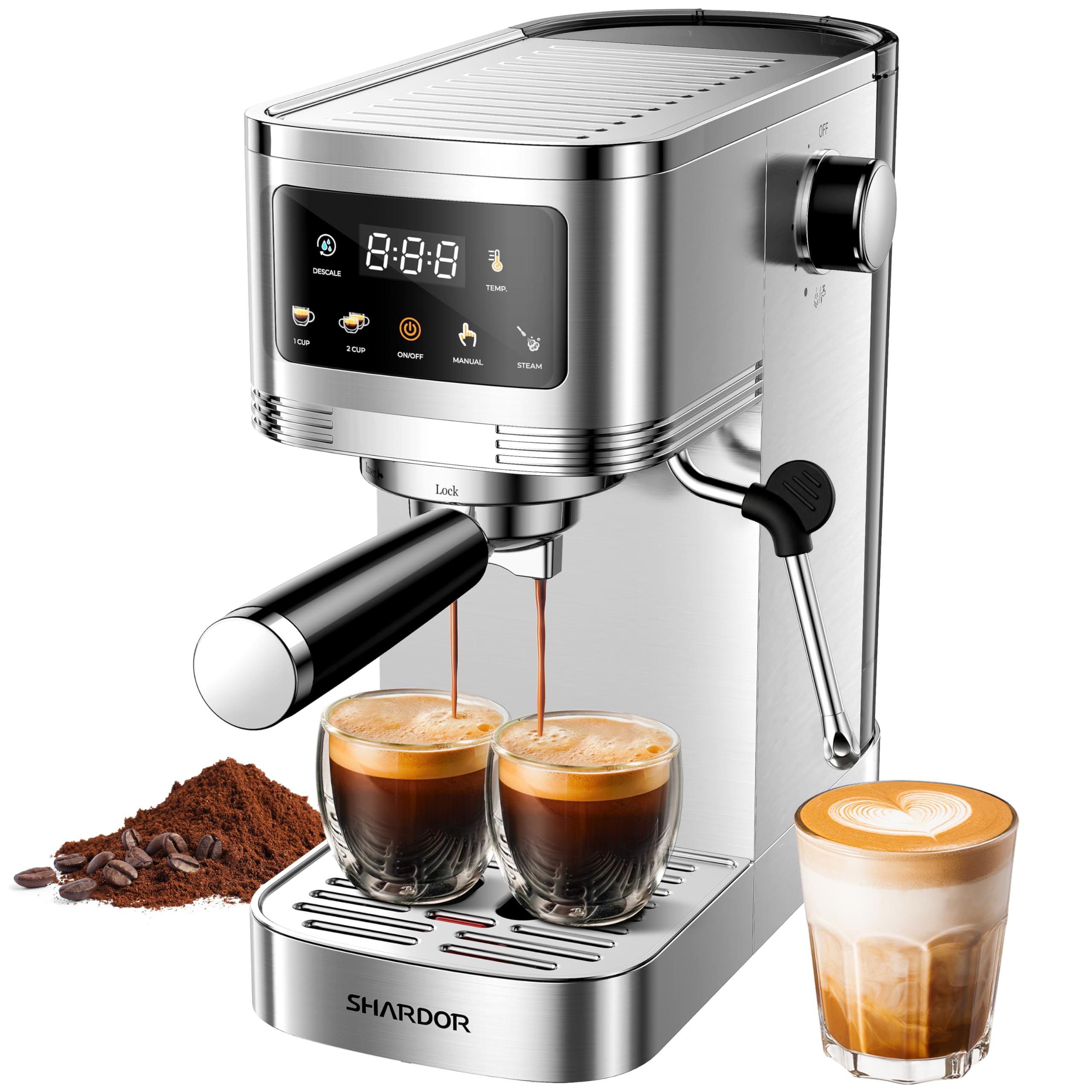 SHARDOR Espresso Machine 20 Bar, Professional Espresso Machine with Mi — Side-by-side comparison of top picks in this category