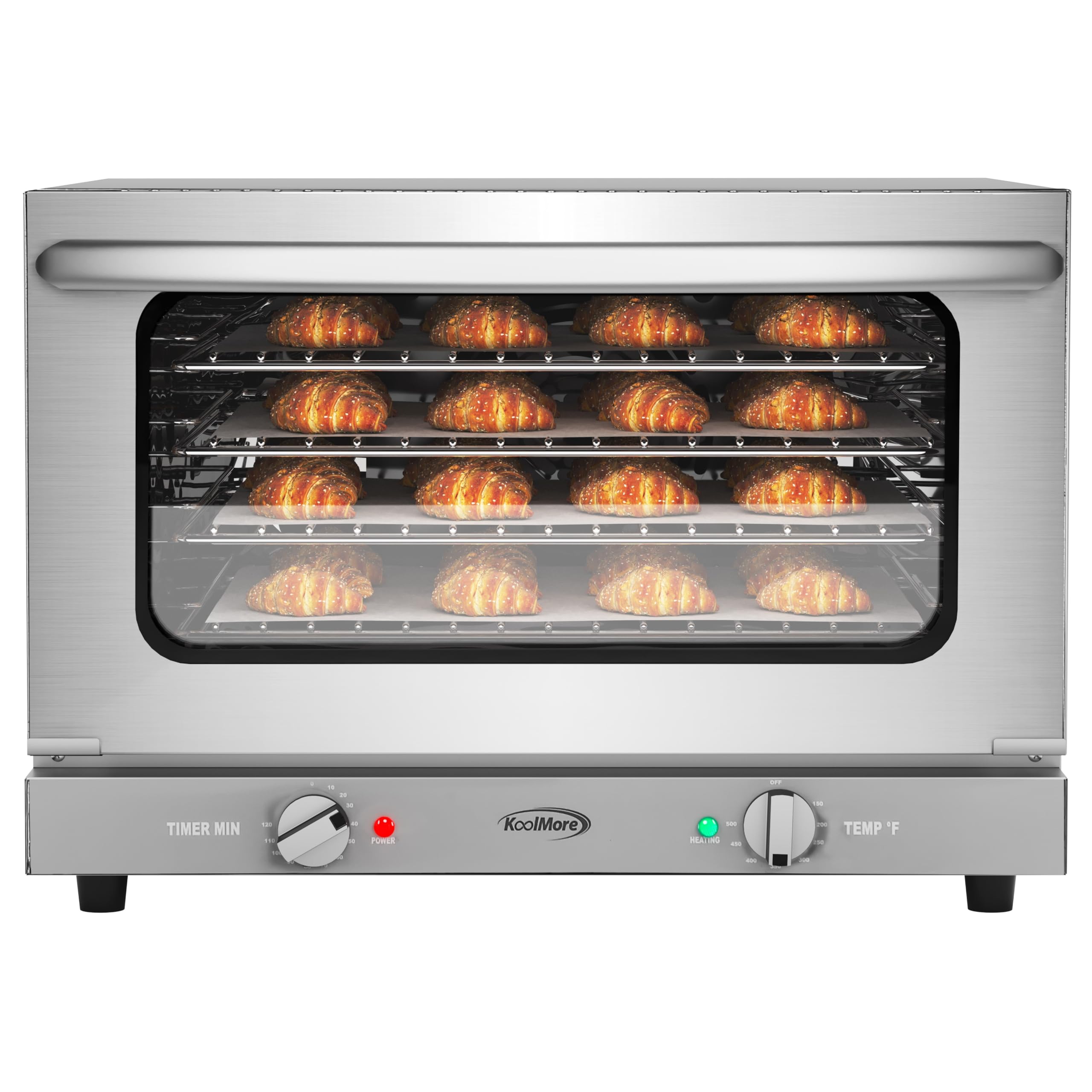 KoolMore 23 in. Commercial Countertop Convection Oven for Half-Size Pa — Our recommended configuration for best results
