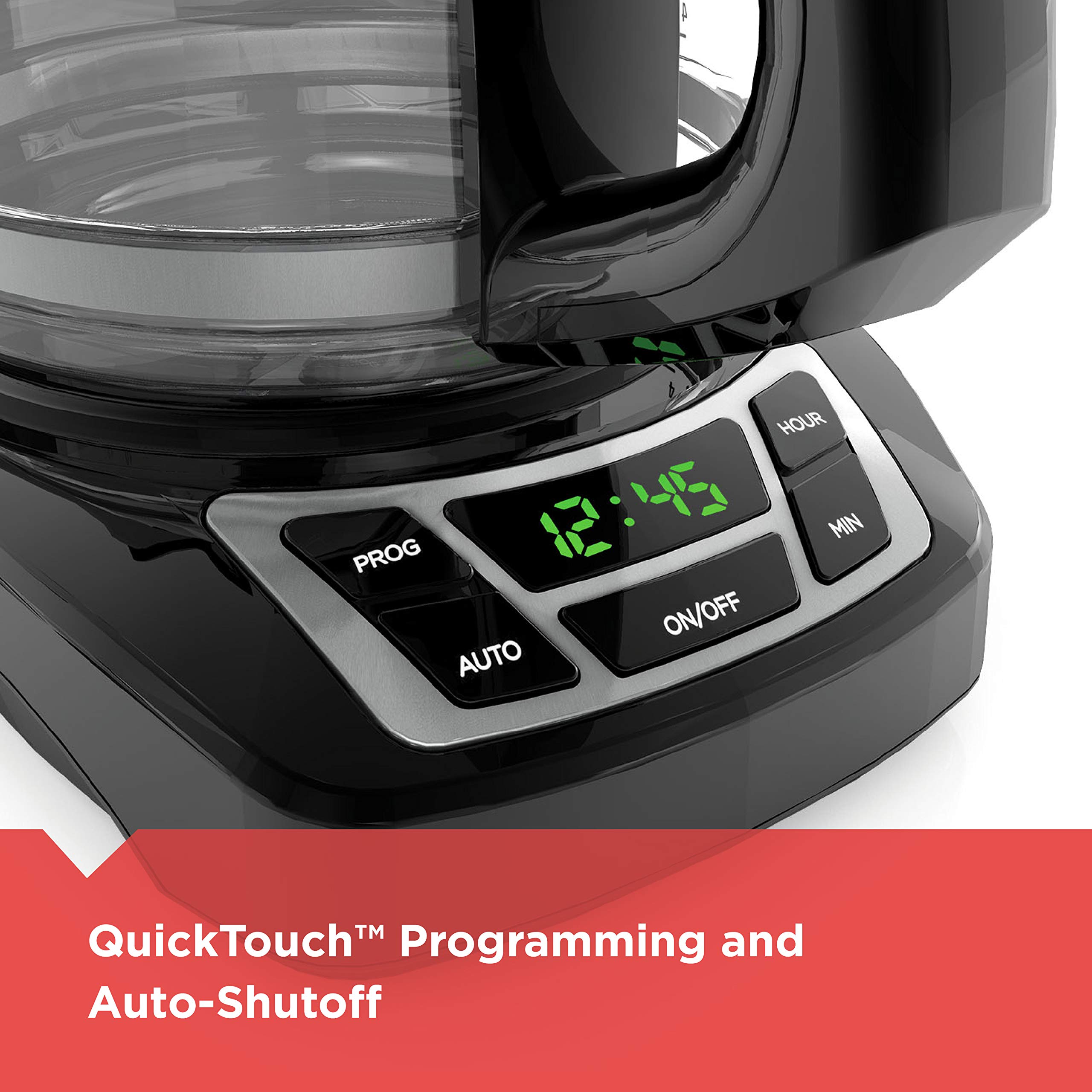 BLACK+DECKER 12-Cup Digital Coffee Maker, Programmable, Washable Baske — Build quality and design details up close